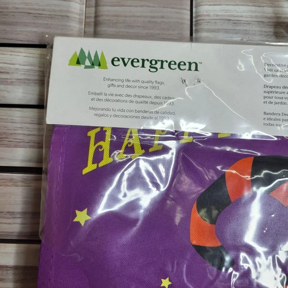 New Happy Halloween Gnome Garden Flag Colorful 12.5